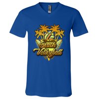 Hattan Beach Volleyball California Fun And Sun In The Sand Cool Gift V-Neck T-Shirt