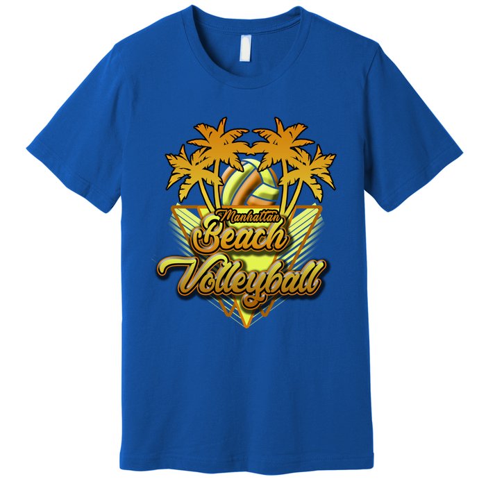 Hattan Beach Volleyball California Fun And Sun In The Sand Cool Gift Premium T-Shirt