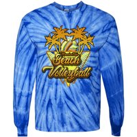 Hattan Beach Volleyball California Fun And Sun In The Sand Cool Gift Tie-Dye Long Sleeve Shirt