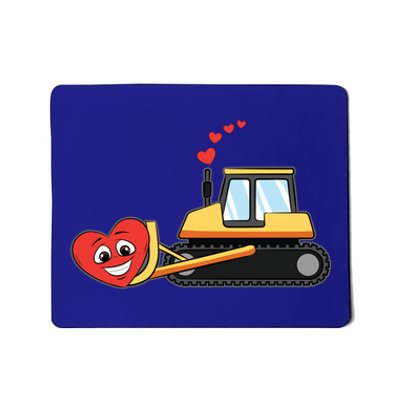 Heart Bulldozer Valentines Day Cool Love Construction Cute Gift Mousepad