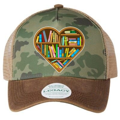 Heart Books Valentines Day Reading Nerds Reader Bookworms Legacy Tie Dye Trucker Hat