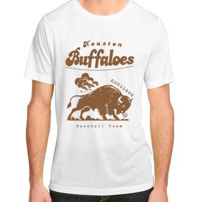 Houston Buffaloes Vintage Defunct Baseball Team Adult ChromaSoft Performance T-Shirt