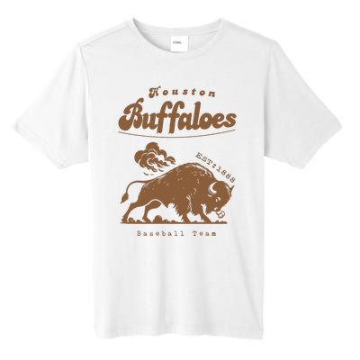 Houston Buffaloes Vintage Defunct Baseball Team Tall Fusion ChromaSoft Performance T-Shirt