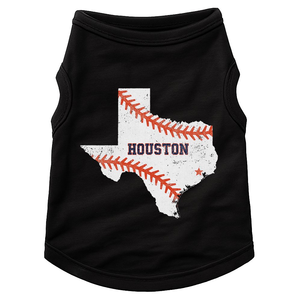 Houston Baseball Vintage Distressed Doggie Tank