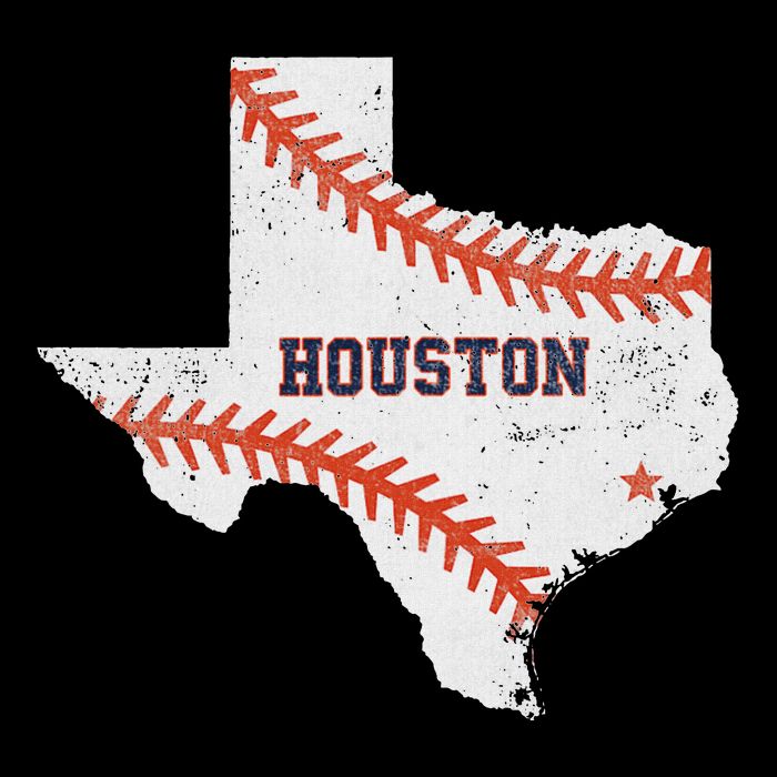 Houston Baseball Vintage Distressed Cooling Performance Crew T-Shirt