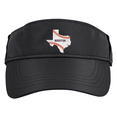 Houston Baseball Vintage Distressed Adult Drive Performance Visor