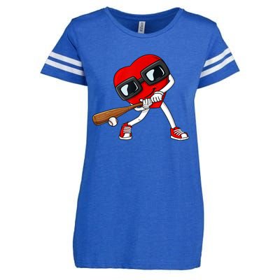 Heart Baseball Valentines Day Funny Boys Girls Kids TShirt Enza Ladies Jersey Football T-Shirt