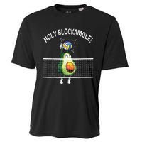 Holy Blockamole Volleyball Player Blocker Avocado Cooling Performance Crew T-Shirt