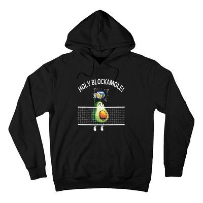 Holy Blockamole Volleyball Player Blocker Avocado Hoodie