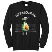 Holy Blockamole Volleyball Player Blocker Avocado Sweatshirt