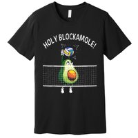 Holy Blockamole Volleyball Player Blocker Avocado Premium T-Shirt