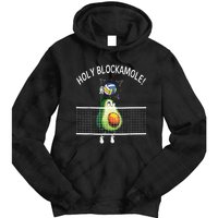 Holy Blockamole Volleyball Player Blocker Avocado Tie Dye Hoodie