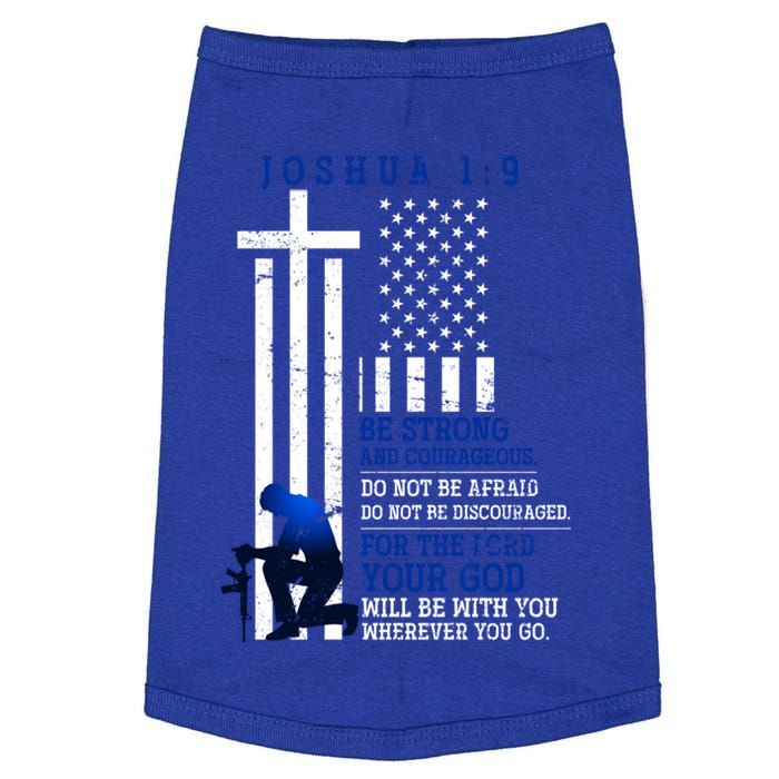 Holy Bible Verse Us Flag American Christian Gift Idea Prayer Gift Doggie Tank