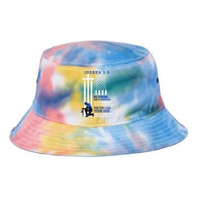 Holy Bible Verse Us Flag American Christian Gift Idea Prayer Gift Tie Dye Newport Bucket Hat