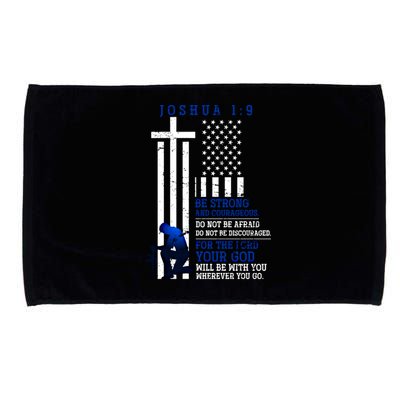 Holy Bible Verse Us Flag American Christian Gift Idea Prayer Gift Microfiber Hand Towel