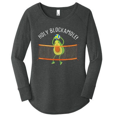 Holy Blockamole Volleyball Cute Funny Women's Perfect Tri Tunic Long Sleeve Shirt