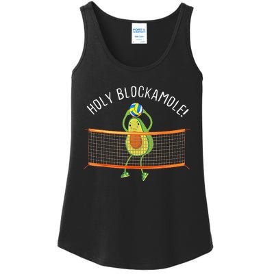 Holy Blockamole Volleyball Cute Funny Ladies Essential Tank