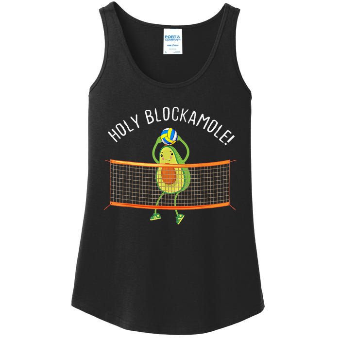 Holy Blockamole Volleyball Cute Funny Ladies Essential Tank