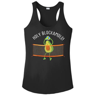 Holy Blockamole Volleyball Cute Funny Ladies PosiCharge Competitor Racerback Tank