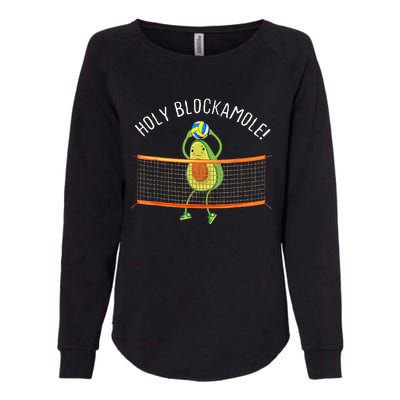 Holy Blockamole Volleyball Cute Womens California Wash Sweatshirt