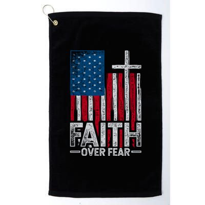 Holy Bible Verse Us Flag American Christian Gift Idea Prayer Platinum Collection Golf Towel