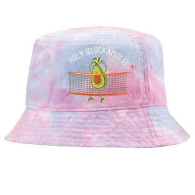 Holy Blockamole Volleyball Cute Funny Tie-Dyed Bucket Hat