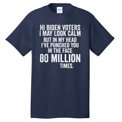 Hi Biden Voters I May Look Calm Tall T-Shirt