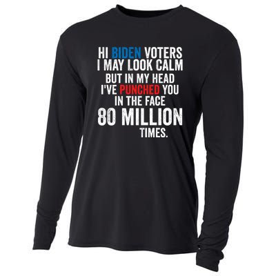 Hi Biden Voters I May Look Calm Cooling Performance Long Sleeve Crew