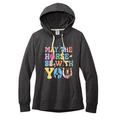 Horse Be With You Horse Lover Women's Fleece Hoodie