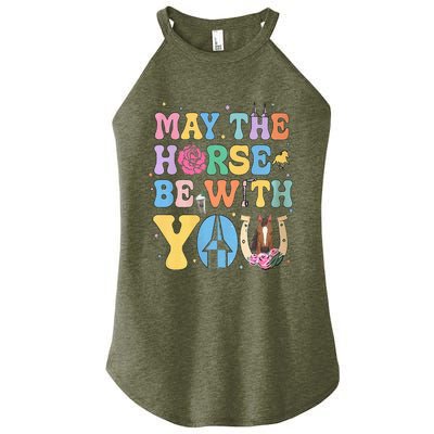 Horse Be With You Horse Lover Women’s Perfect Tri Rocker Tank