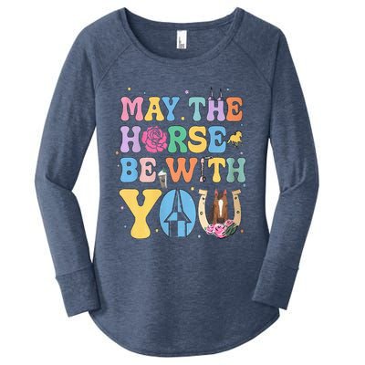 Horse Be With You Horse Lover Women's Perfect Tri Tunic Long Sleeve Shirt