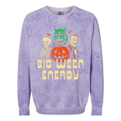 Halloween Big Ween Energy Colorblast Crewneck Sweatshirt