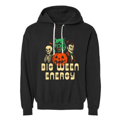 Halloween Big Ween Energy Garment-Dyed Fleece Hoodie