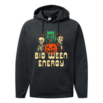 Halloween Big Ween Energy Performance Fleece Hoodie