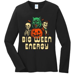 Halloween Big Ween Energy Ladies Long Sleeve Shirt