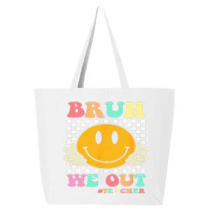 Hippie Bruh We Out Teachers Summer Last Day Of School 25L Jumbo Tote