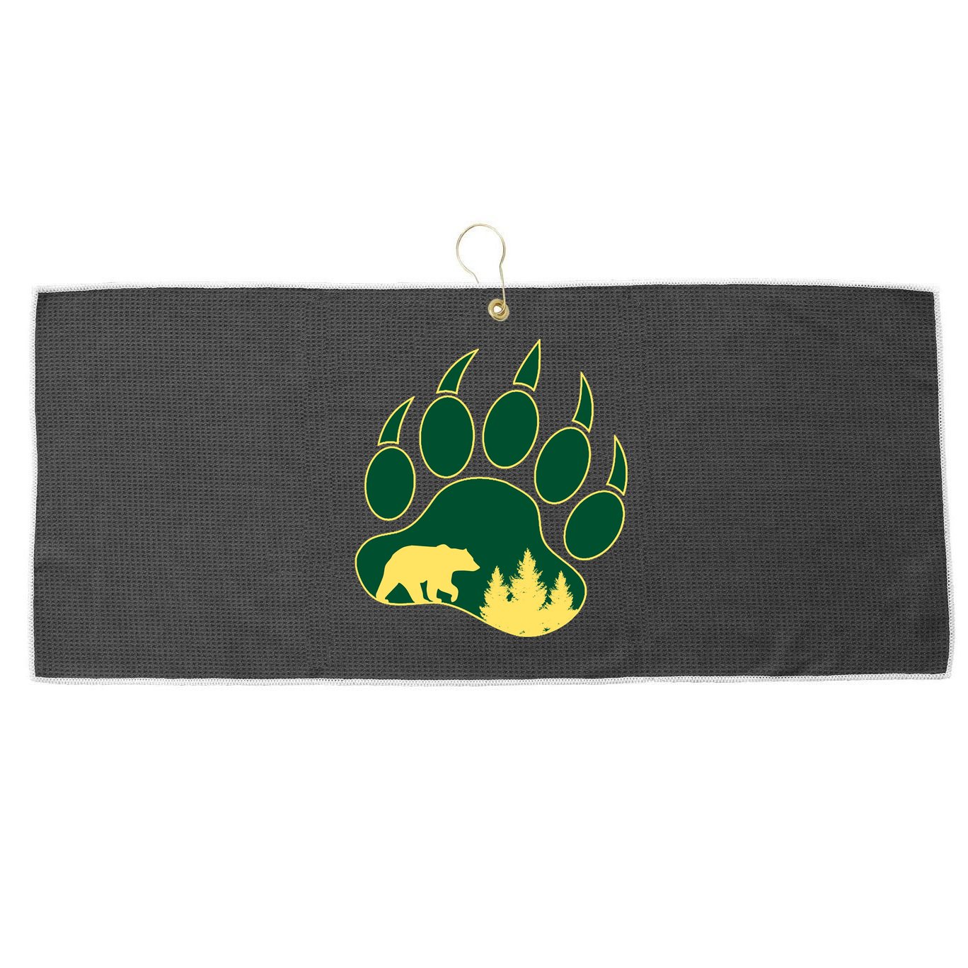 Hiking Bear Wear Large Microfiber Waffle Golf Towel