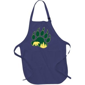 Hiking Bear Wear Full-Length Apron With Pockets