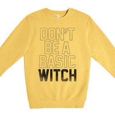 Halloween Basic Witch Gift Premium Crewneck Sweatshirt