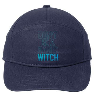 Halloween Basic Witch Funny Gift 7-Panel Snapback Hat