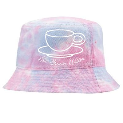 Hot Brown Water Tea Is Garbage Funny Tie-Dyed Bucket Hat