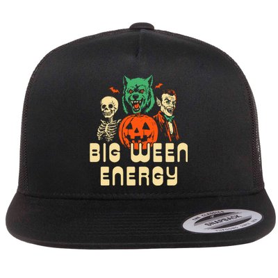 Halloween Big Ween Energy Flat Bill Trucker Hat