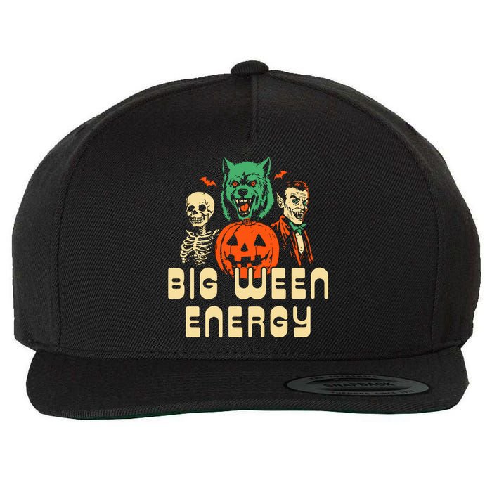 Halloween Big Ween Energy Wool Snapback Cap