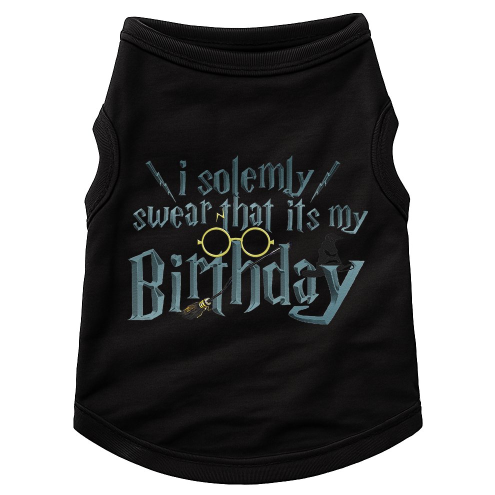 Harry Birthday Wizard, I Solemnly Swear Its My Birthday Doggie Tank