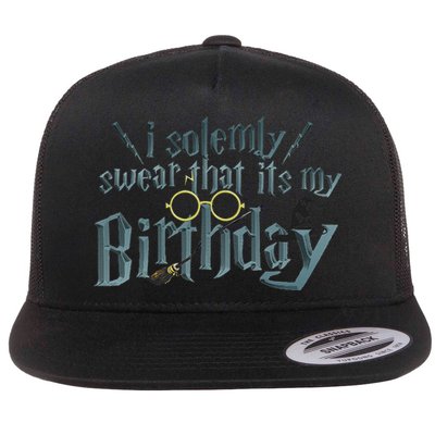 Harry Birthday Wizard, I Solemnly Swear Its My Birthday Flatbill Hat
