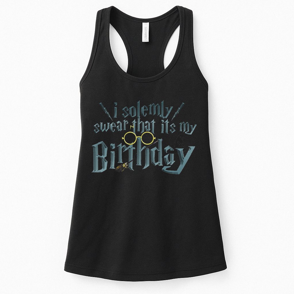 Harry Birthday Wizard, I Solemnly Swear Its My Birthday Womens Tank Top