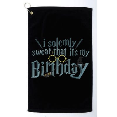 Harry Birthday Wizard, I Solemnly Swear Its My Birthday Golf Towel