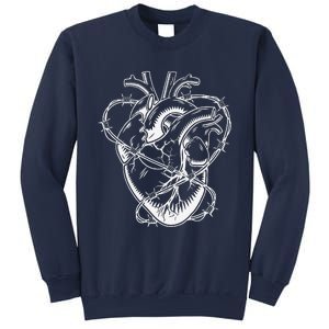 Heart Barbed Wire Hard Rock Cool Popular Punk Sweatshirt