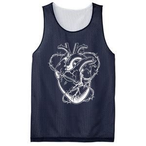 Heart Barbed Wire Hard Rock Cool Popular Punk Mesh Reversible Basketball Jersey Tank