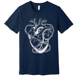 Heart Barbed Wire Hard Rock Cool Popular Punk Premium T-Shirt